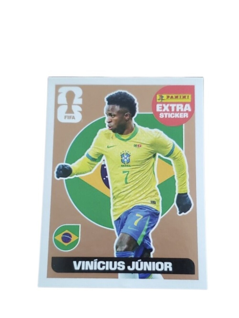 Panini World Cup 2026 Vinicius Junior Brazil Bronze Extra Sticker RARE